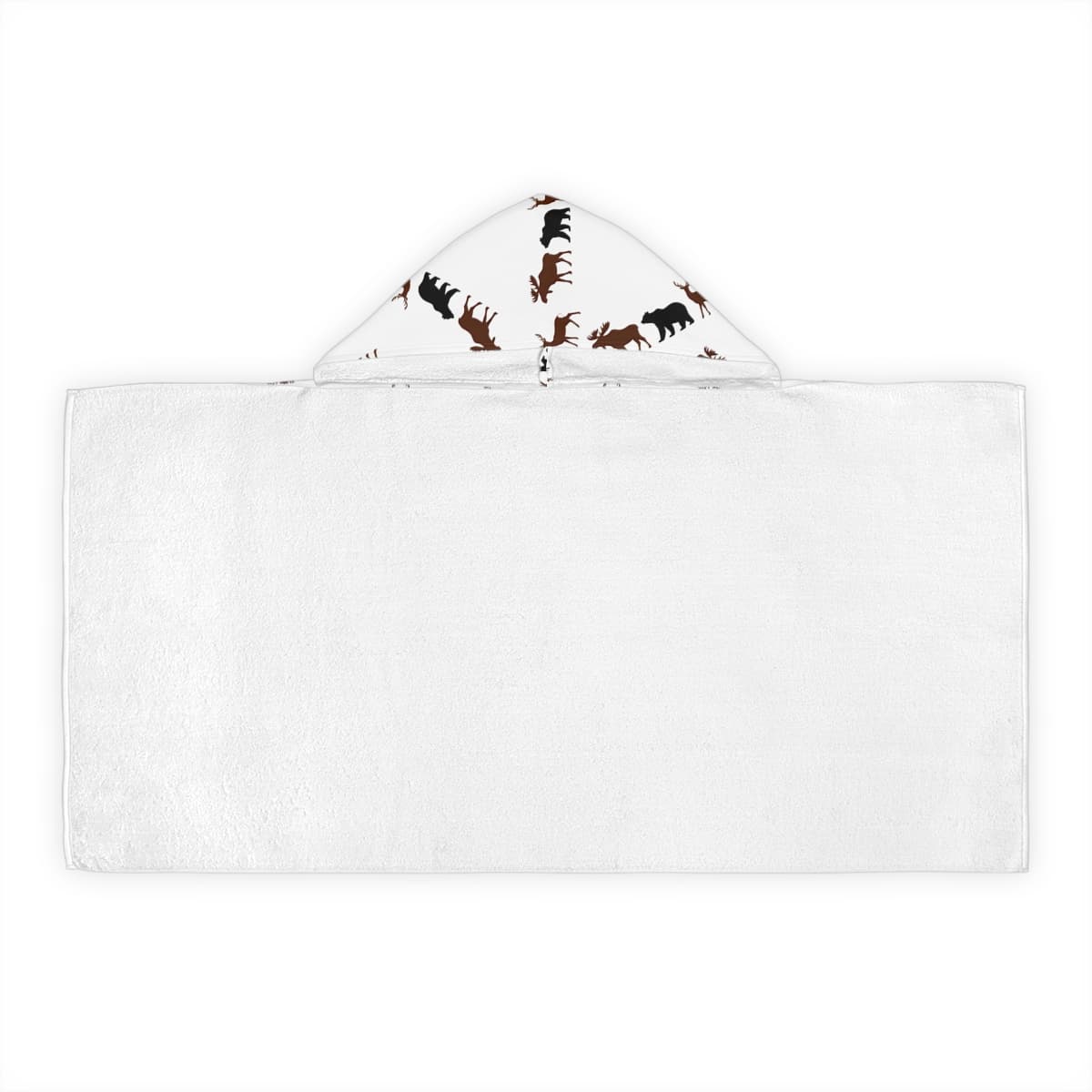 Animal Print Youth Hooded Towel